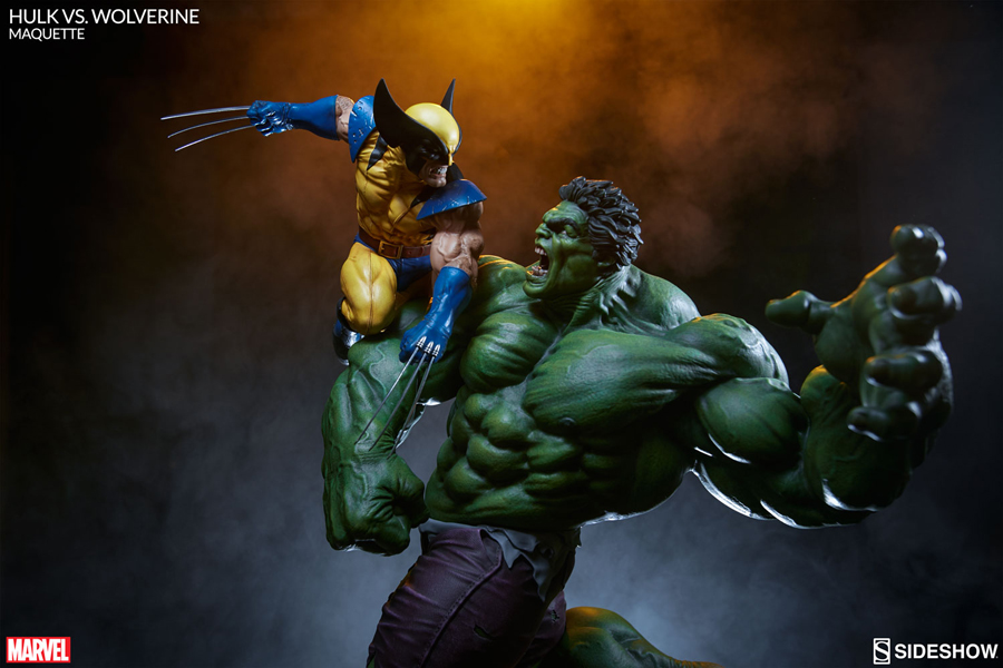 Exclusive Marvel Hulk Vs Wolverine Sideshow Figurky A So Ky